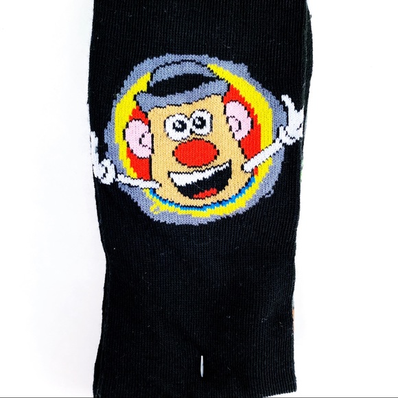 Hasbro Mr. Potato Head Crew Socks Mens Womens Retro Toy Fun Novelty Gift 2 Pairs - Picture 4 of 7